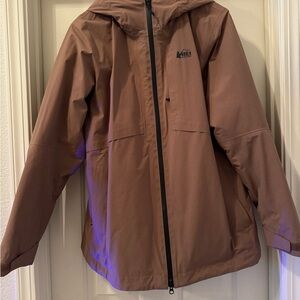 REI women’s Brown Hooded Jacket XL